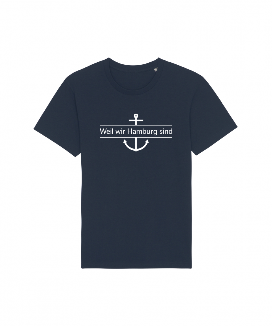 Hamburg Tourismus - Weil wir Hamburg sind - Unisex T-Shirt - french navy